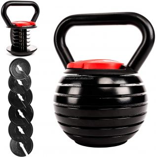 Adjustable Kettlebell Weight Set, Multi-Weight Cast Iron Kettlebell for Home Gym Strength Training, CrossFit & HIIT Workouts