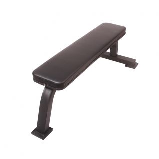 Commercial Grade Flat Workout Bench, Sturdy Fixed Gym Bench with Thick Padding for Home & Commercial Fitness Centers
