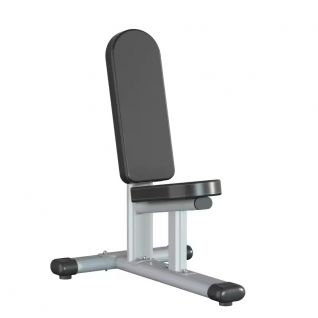 Heavy Duty Fixed Upright Workout Bench, Sturdy Steel Frame Shoulder Press Bench with Thick Padding for Home & Commercial Gym Use