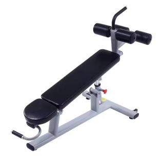 Adjustable Decline Sit-Up Bench, Commercial Grade Abdominal Training Bench with Leg Holders for Core & Ab Workouts
