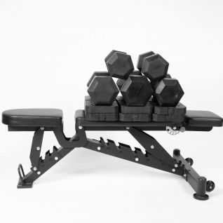 Semi-commercial 800kg Capacity Gym Dumbbell Bench Headrest /Seat /Backrest Adjustment Minus 15 Degrees Decline Training Stool