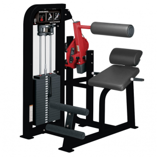 Pin Loaded Back Extension Machine, Commercial Grade Seated Hyperextension Trainer for Lower Back & Core Strength