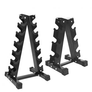 Hex Dumbbells for 3/6 /8 Pairs Gym A-Frame Dumbbell Storage Holder Triangular Dumbbell Rack Placement Rack