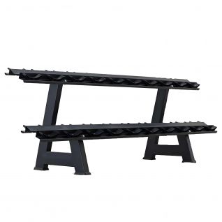 Factory Direct Sales Two Layer Weight Gym Equipment Dumbbell Set Storage Rack for Commercial