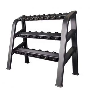 Commercial Gym Home Use Dumbbell Rack Set Equipment Accessories 3 Tier Dumbbell Storage Rack for 10 Pairs / 6 Pairs