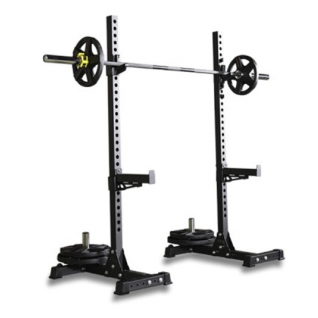 Dinuo Home Gym Half Power Rack with Weight Lifting Barbell Strength Portable Half Squat Rack