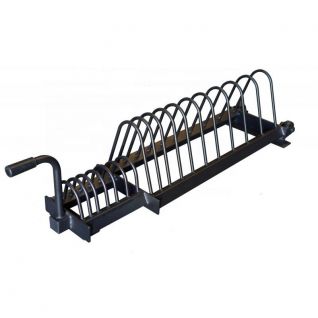 Dinuo Heavy Duty Steel Bumper Weight Lifting Plates Barbell Weight Plates Storage Rack with Wheel Gym Equipment Accessories