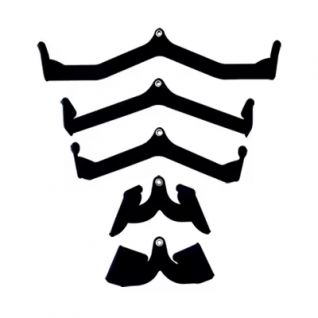 Dinuo OEM/ODM Wholesale Wide Grip Handle Lat Pull Down Rowing Bar Set Gym Fitness Accessories 5pcs Sets