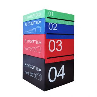 Dinuo Hot Sale Strength Training Jump Boxes Soft Plyo Box in EPEPVC 7.5cm/15cm/30cm/45cm/60cm Full Set with