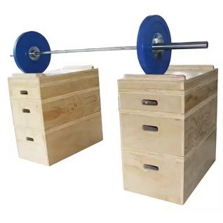 Stackable Wooden Plyo Box With Adjustable Heights For Plyometric Training Deadlift Practice And Step Ups At Home Or Commercial Gym