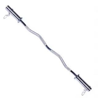 Dinuo Wholesale 1.2m Gym Fitness Strength Training Free Weight Chromed Barbell Bar Weight Lifting Bar With 2 Bearings