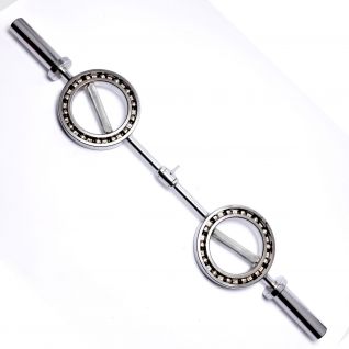 Large Hole Squat bar Multi-angle Rotation Round Grip Weightlifting Electroplated Hard Pull Ring Shape Eye Glasses Barbell Bar