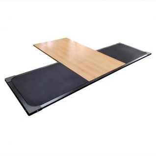 Heavy Duty Wood And Rubber Deadlift Platform Shock Absorbing Gym Platform For Weightlifting CrossFit And Strength Training