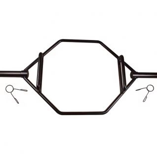 Multi-purpose Pull bar Big Hole Solid Large O-ring Ring Hex Barbell Bar Farmer Barbell Walking Squat Hard Fitness Equipment