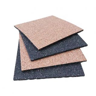 Double Layer Two Tone Rubber Gym Floor Mats Shock Absorbing Non Slip Mats For Home And Commercial Gym Floor Protection