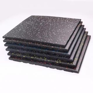 Durable Fireproof Multi Color Speckled Rubber Gym Floor Mats Shock Absorbing Sound Dampening Mats For Noise Reduction In Gyms