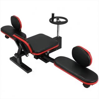 Gym Home Studio Ergonomic Design Folding Leg Stretcher for Yoga Gymnastics Ballet Dance Karate Training with Rotating Compass
