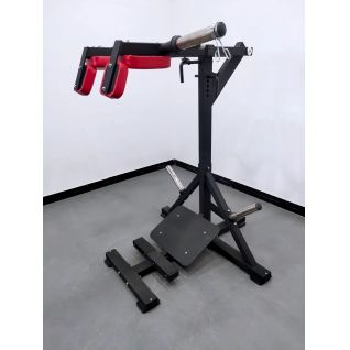 Gym Home Standing Deep Squat Rack Calf Raise Hack Machine for Squat Lift Training with Multiple Hole Sizes Plate Loaded Machine